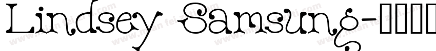 Lindsey Samsung字体转换